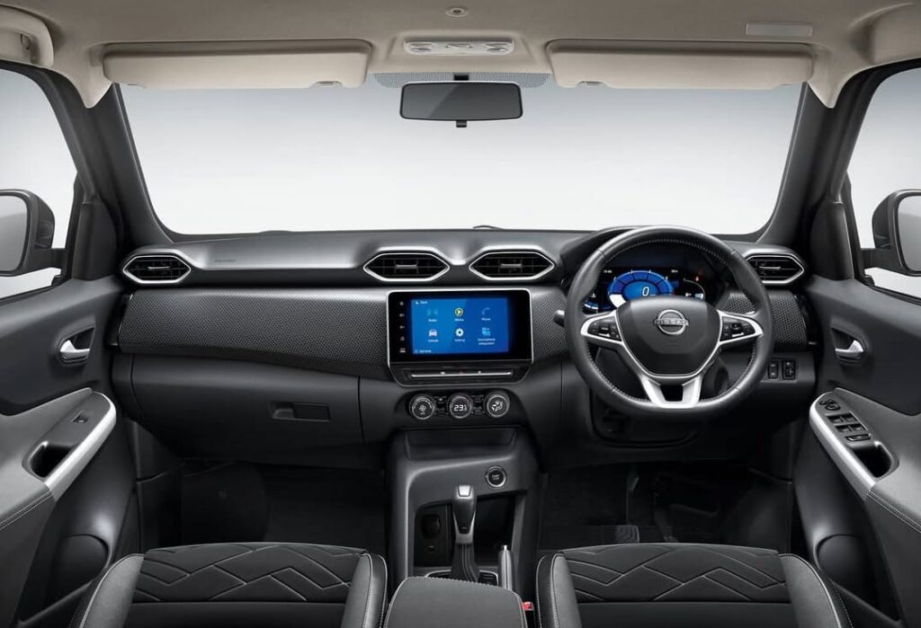 the interior of a car